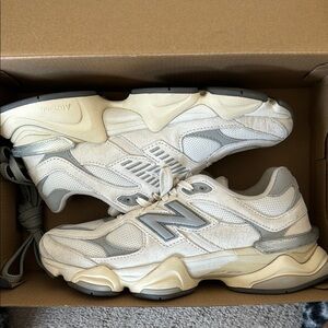 New Balance 9020 Cream and Gray(Sea salt) Sneakers